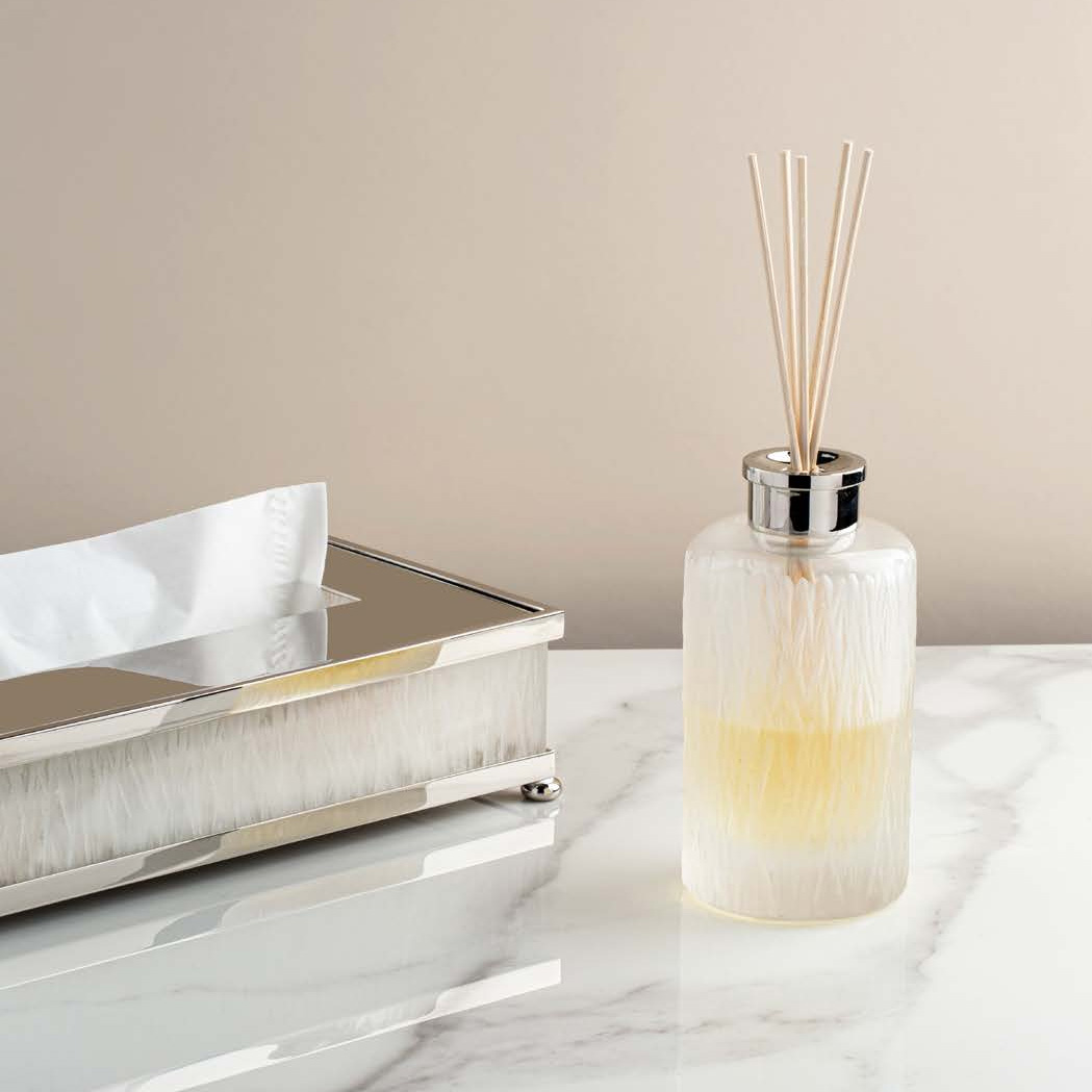 Bambou Cristal et Bronze аксессуары для ванной и дома из матового хрусталя с фактурой бамбук